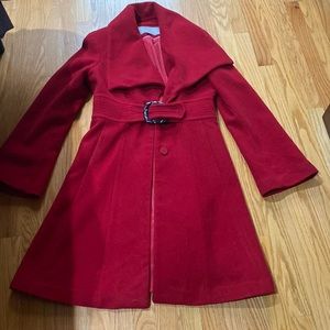 Jessica Simpson red winter jacket